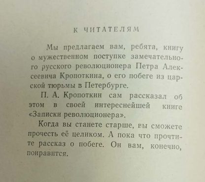 Аннотация к книге "Петропавловская крепость. Побег"