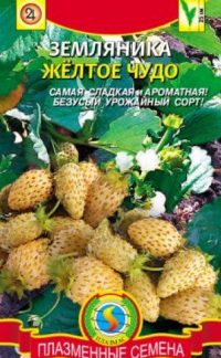 Семена земляника "Жёлтое чудо"